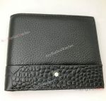 Best Quality Mont blanc Money Holder Croco-styled Leather Wallet